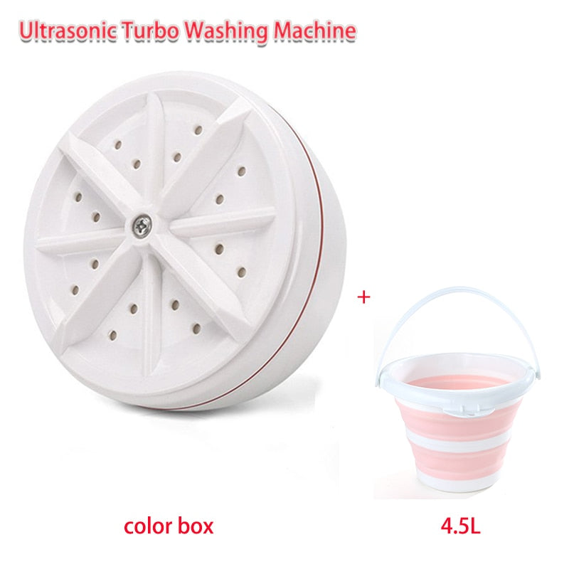 Ultrasonic Mini Turbo Washing Machine