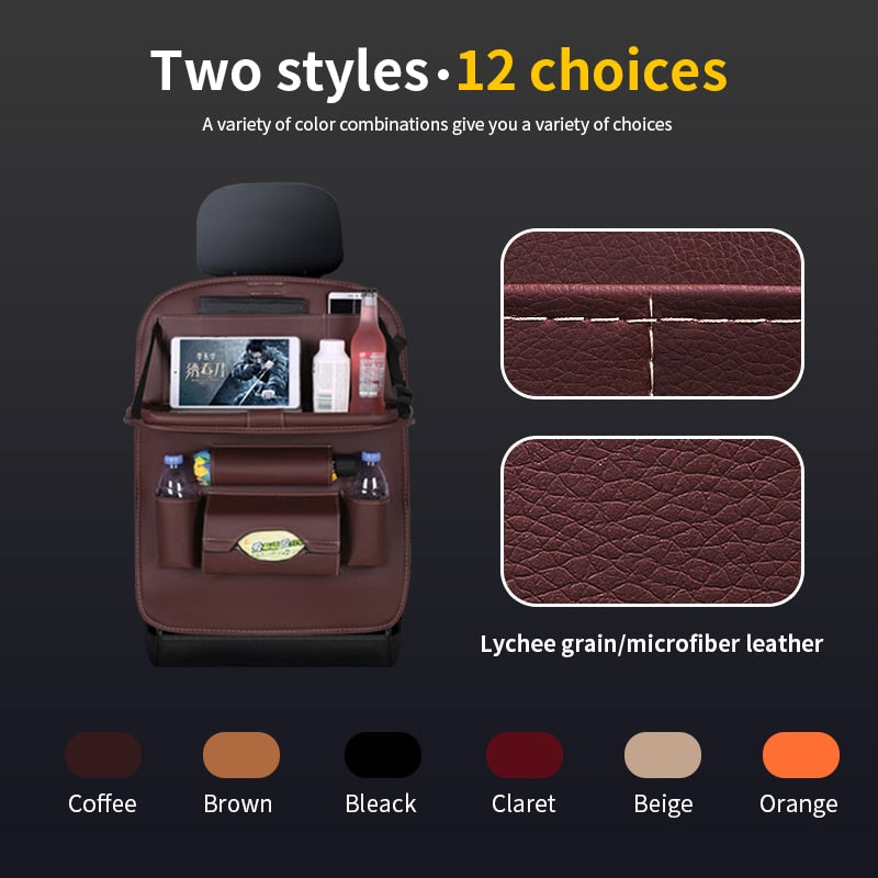 CRODS™ Backseat Organizer Premium Leather