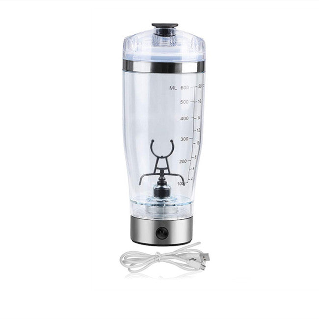 NKTIER Electric Protein Shaker Bottle, 600ml Electric Protein Shaker Mixer,  Electric Shaker Bottle Blender, Portable Electric Vortex Mixer, Fitness