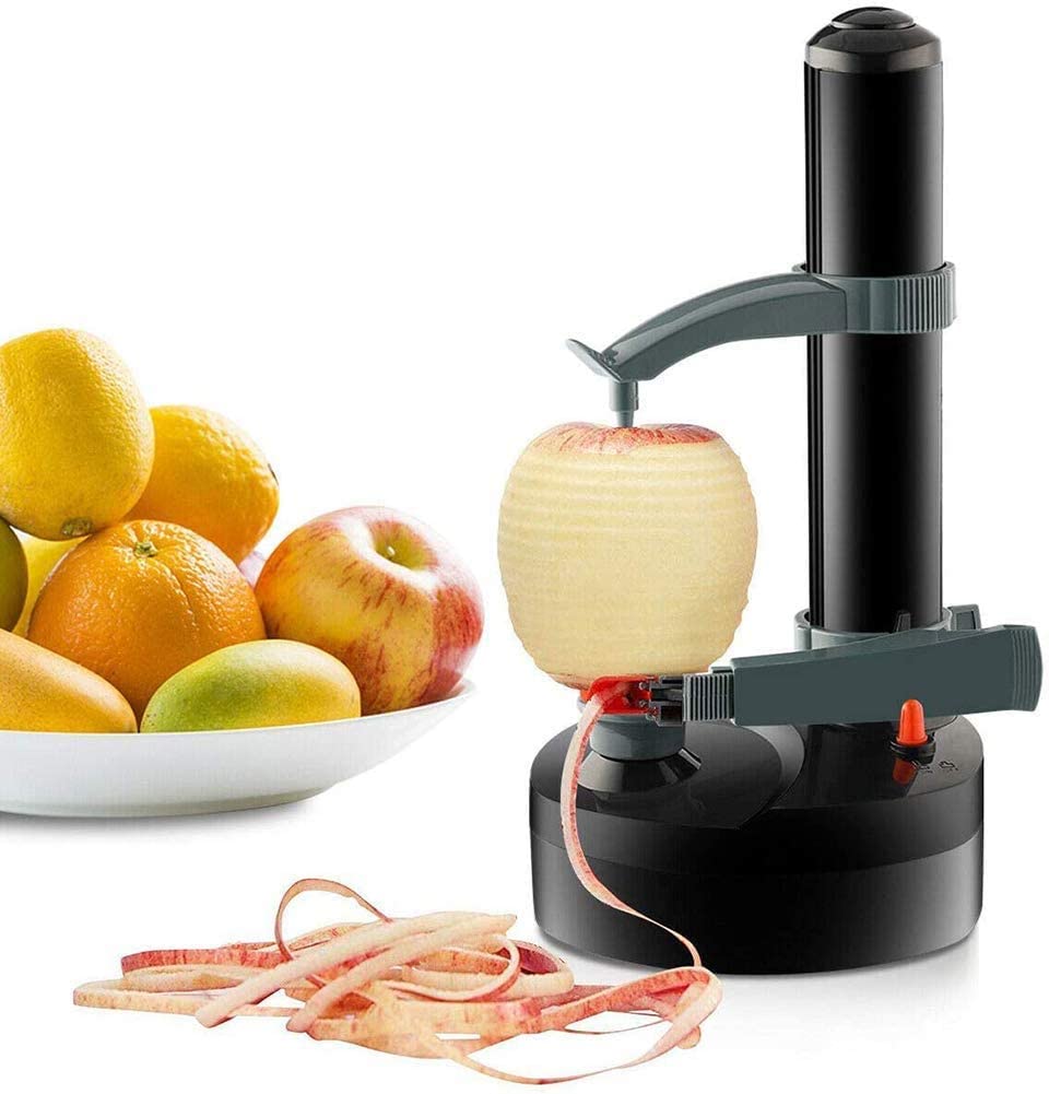 Electric Potato Peeler Automatic Apple Rotato with 2 Extra Blades Electric  Fruits Vegetables Peeler(Black) 