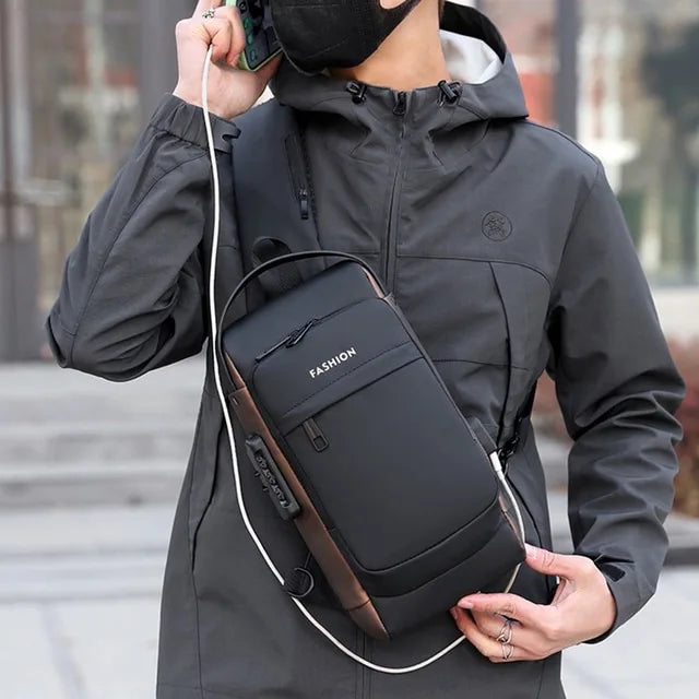 Sling Crossbody Bags Trendy Travel Anti Theft Safe Purse Bags for Women Men Waterproof